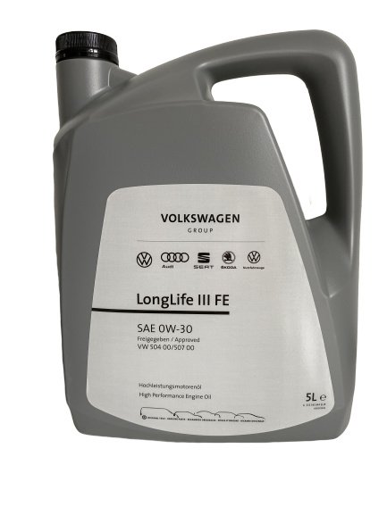 Volkswagen 0W-30 Longlife III FE, 5 liter